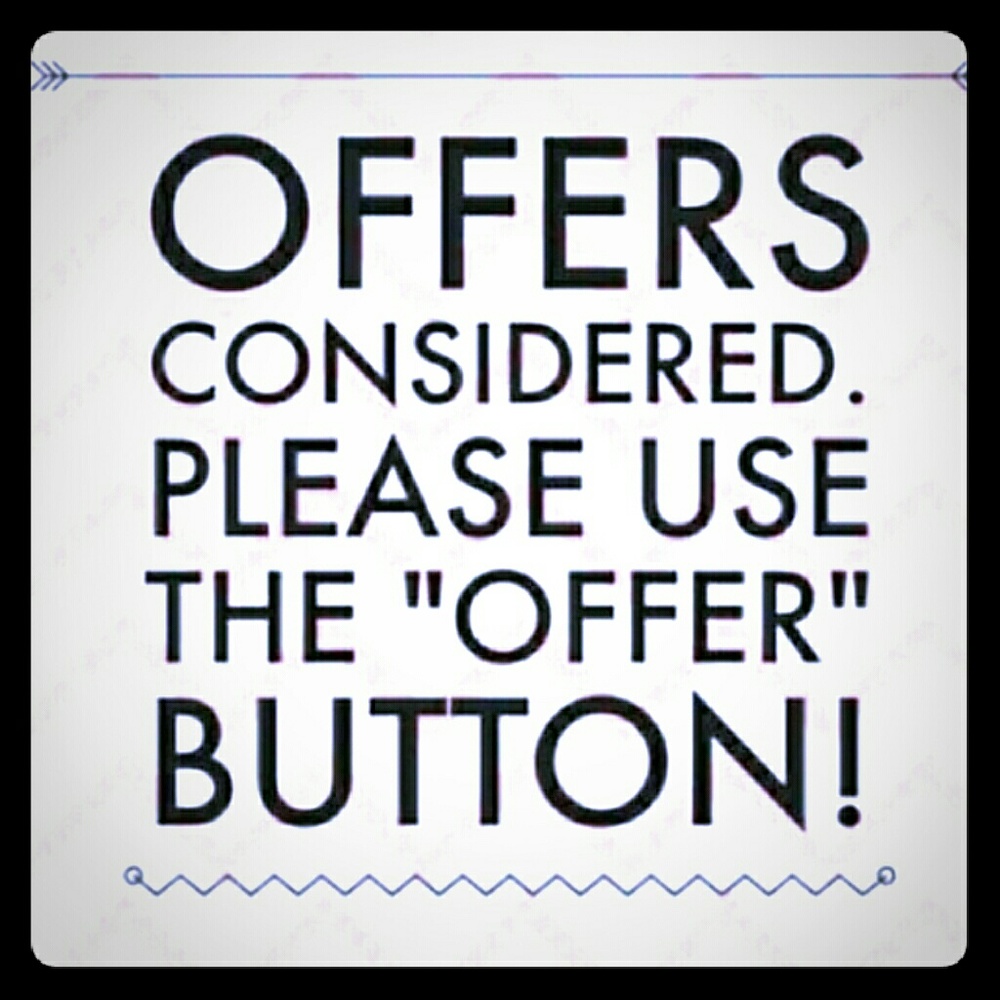 Happy to take reasonable offers!